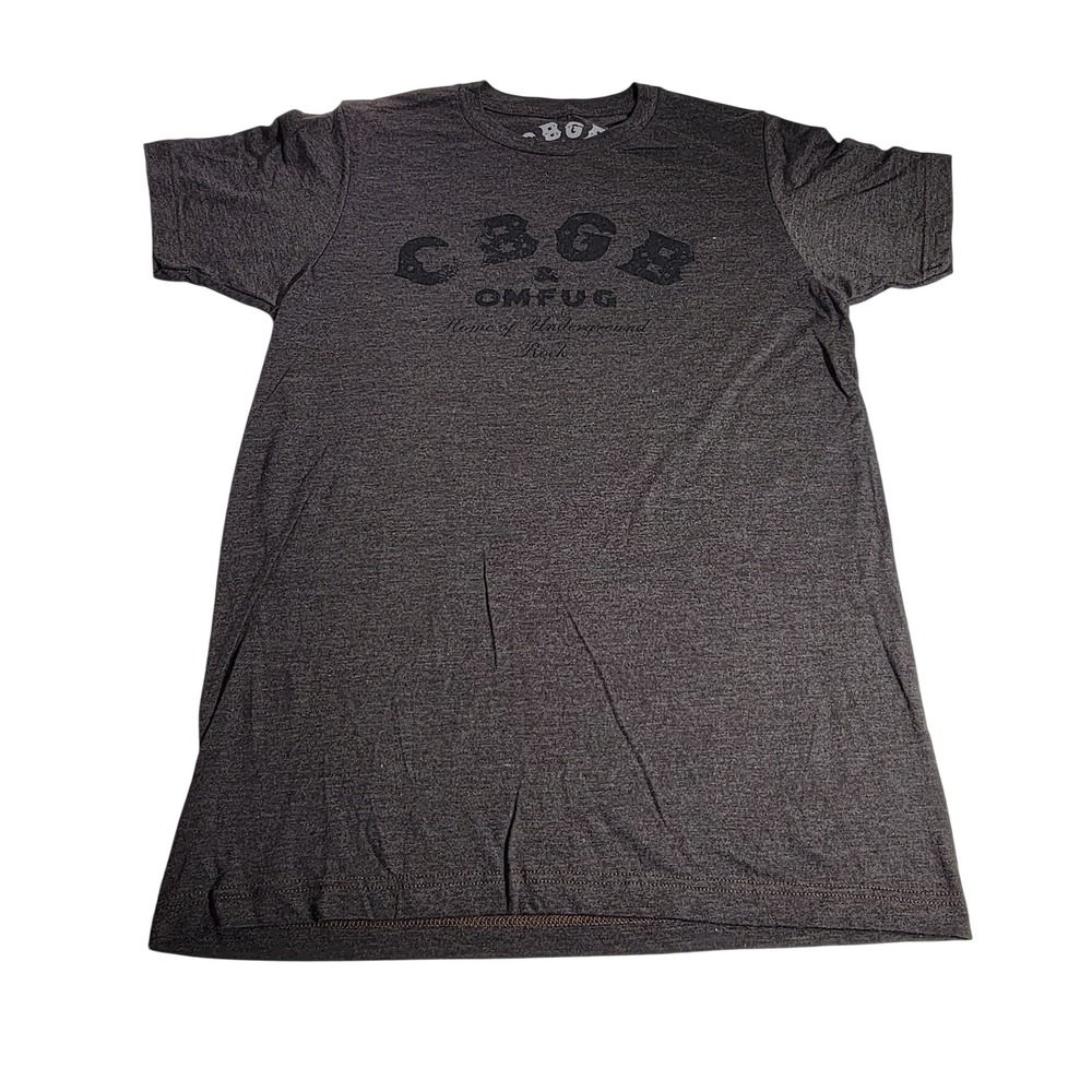 CBGB OMFUG Home of Underground Rock Graphic T-Shirt Heather Charcoal Small